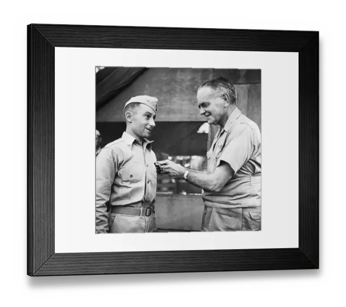 Framed Print : Admiral William F. Halsey Presenting Lieutenant with the Navy Cross Framed Print : Admiral William F. Halsey Presenting Lieutenant with the Navy Cross