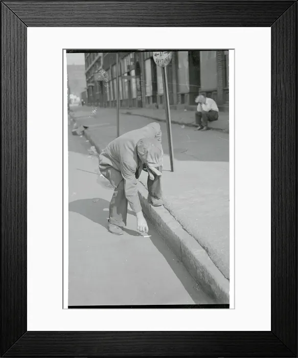 Framed Print : Man Retrieving a Cigarette Framed Print : Man Retrieving a Cigarette