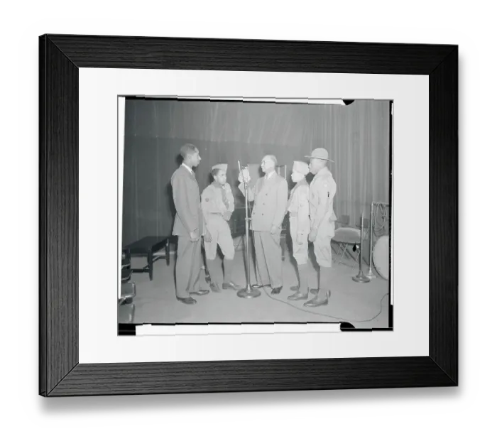 Framed Print : Matthew Henson Telling About Adventure