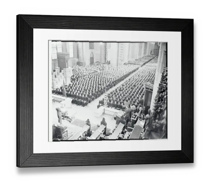 Framed Print : Thomas L. Gatch Addressing Crowd Framed Print : Thomas L. Gatch Addressing Crowd