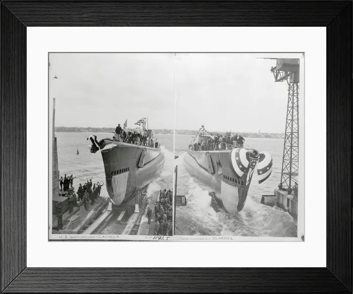 Framed Print : Double Launching of Undersea Fighters
