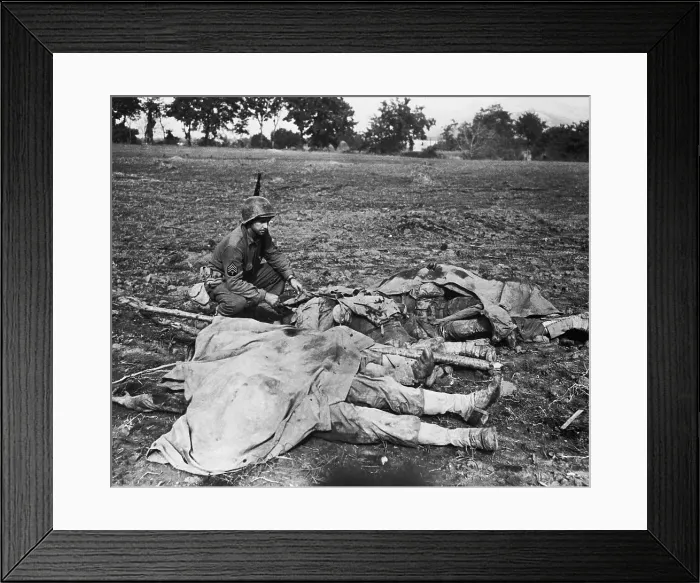 Framed Print : Killed American Soldiers Framed Print : Killed American Soldiers