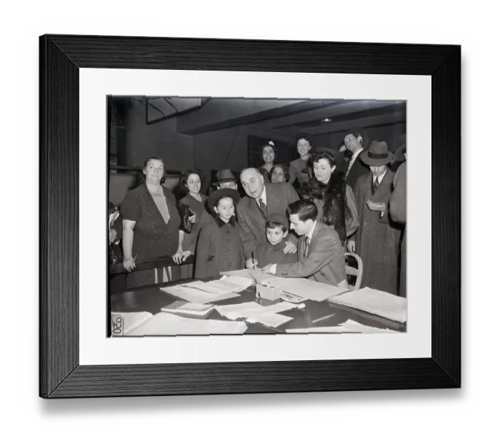 Framed Print : T. Aurelio & Family @ Polling Station Framed Print : T. Aurelio & Family @ Polling Station