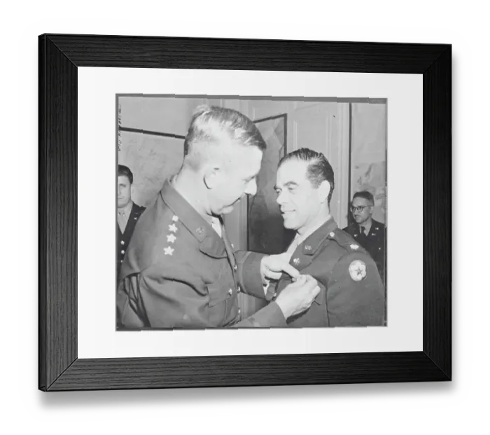 Framed Print : Frank Capra Receiving Medal Framed Print : Frank Capra Receiving Medal