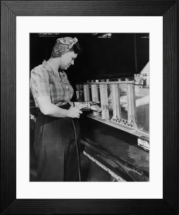 Framed Print : Building Planes for Goodyear Aircraft Company Framed Print : Building Planes for Goodyear Aircraft Company