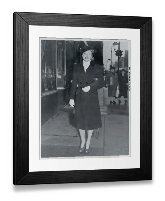 Framed Print : Jean Jaborg Strolling Down Street Framed Print : Jean Jaborg Strolling Down Street