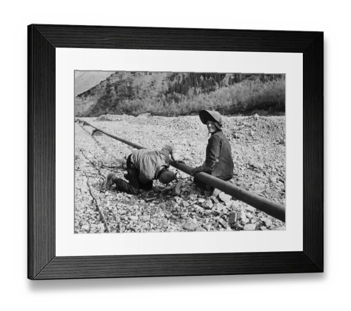 Framed Print : Welder Works On Pipeline 1 Welder Smiles Framed Print : Welder Works On Pipeline 1 Welder Smiles