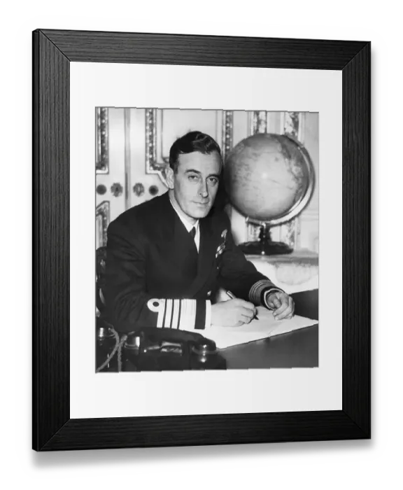 Framed Print : Commander Lord Louis Mountbatten Framed Print : Commander Lord Louis Mountbatten