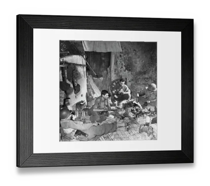 Framed Print : American Troops in Italy Framed Print : American Troops in Italy