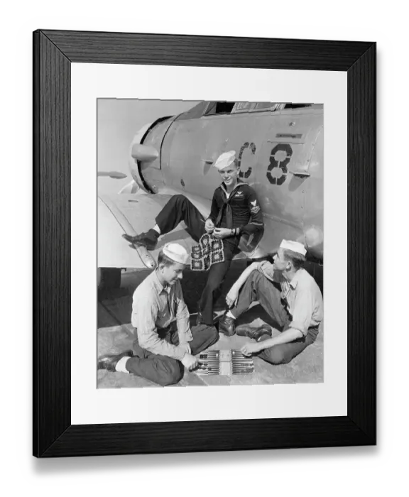 Framed Print : US Sailors Relaxing Framed Print : US Sailors Relaxing