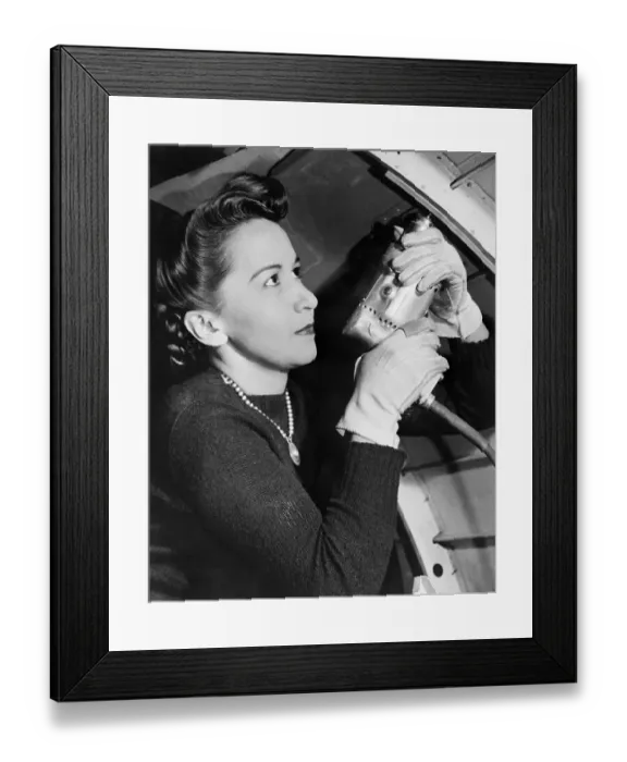 Framed Print : Lola Boyle the Riveter Framed Print : Lola Boyle the Riveter