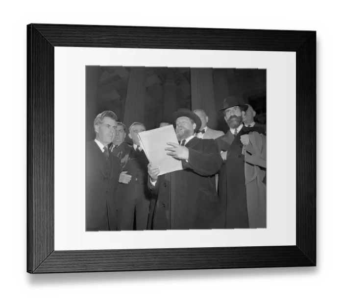Framed Print : Rabbis on Pilgrimage Reading Petition Framed Print : Rabbis on Pilgrimage Reading Petition