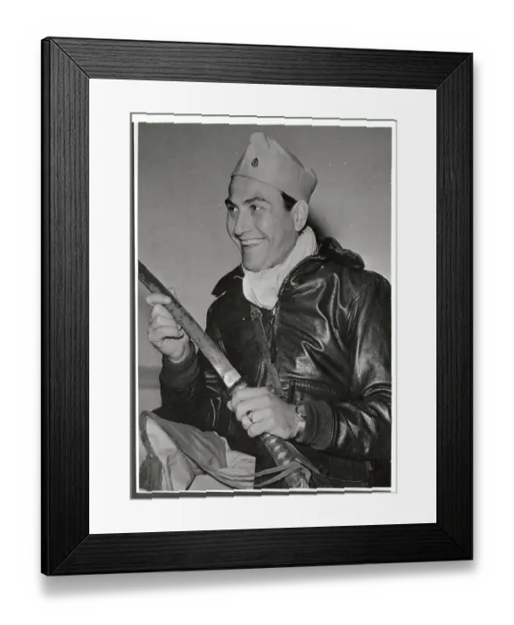 Framed Print : Artie Shaw Holding Sword Framed Print : Artie Shaw Holding Sword