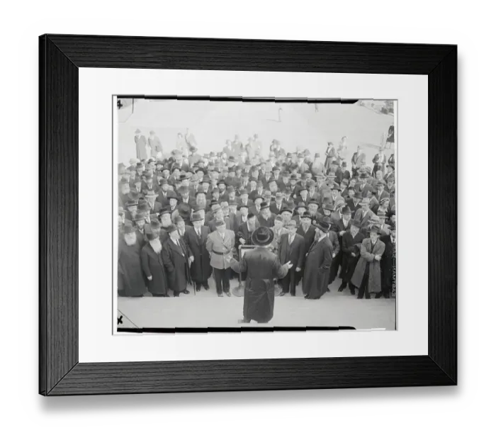 Framed Print : Orthodox Rabbis on Pilgrimage Being Led in Prayer Framed Print : Orthodox Rabbis on Pilgrimage Being Led in Prayer