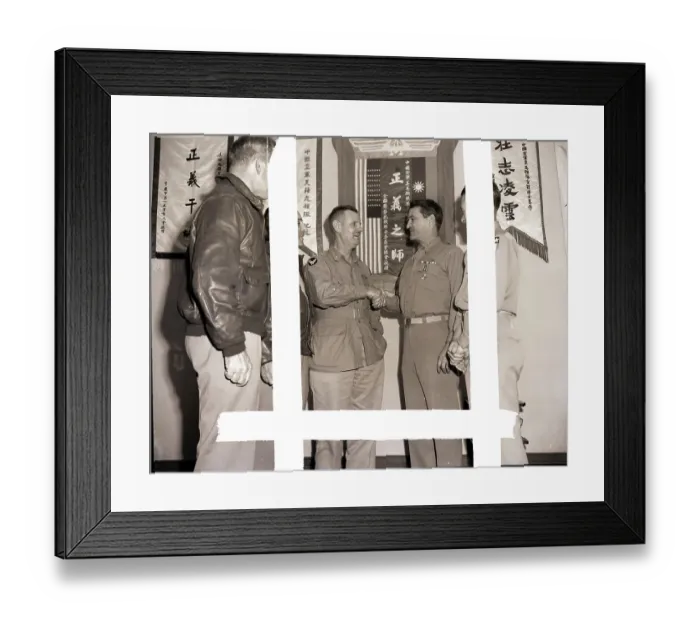 Framed Print : Air Force General Receiving an Award Framed Print : Air Force General Receiving an Award