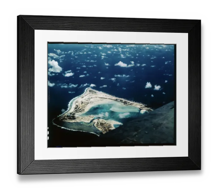 Framed Print : Aerial View of Wake Island Framed Print : Aerial View of Wake Island