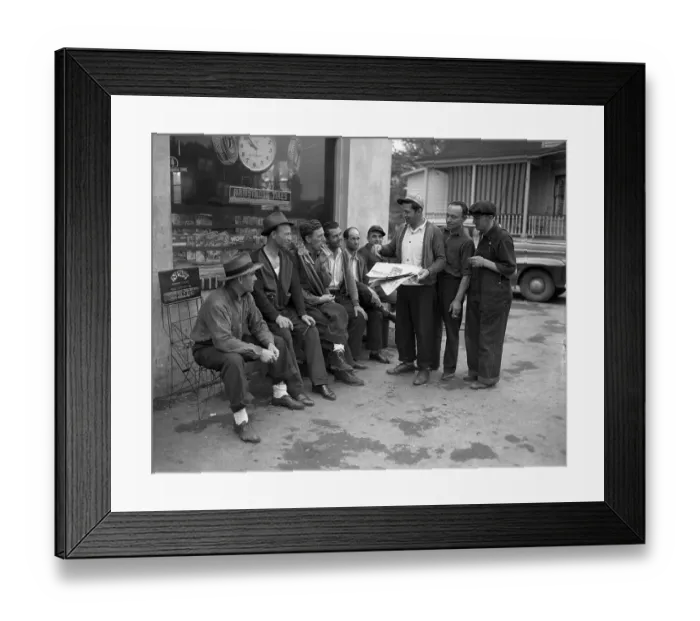 Framed Print : Striking Miners Framed Print : Striking Miners