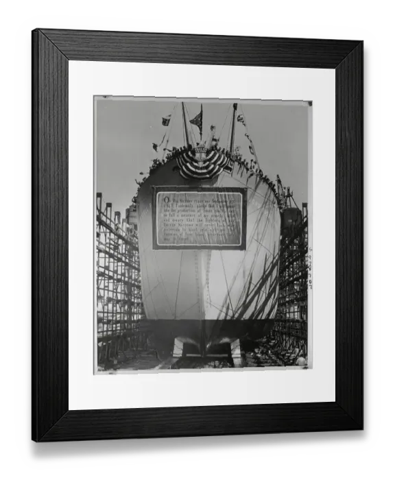 Framed Print : Liberty Ship Launched 1943 Framed Print : Liberty Ship Launched 1943