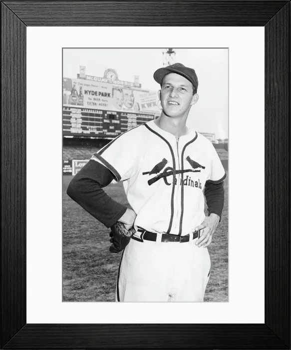 Framed Print : 3 / 4 Length Photo Of Stan Musial W / Glove Framed Print : 3 / 4 Length Photo Of Stan Musial W / Glove