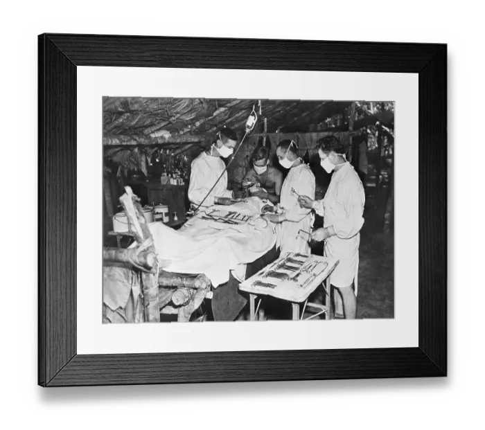 Framed Print : Army Operating Room In New Gunea Framed Print : Army Operating Room In New Gunea