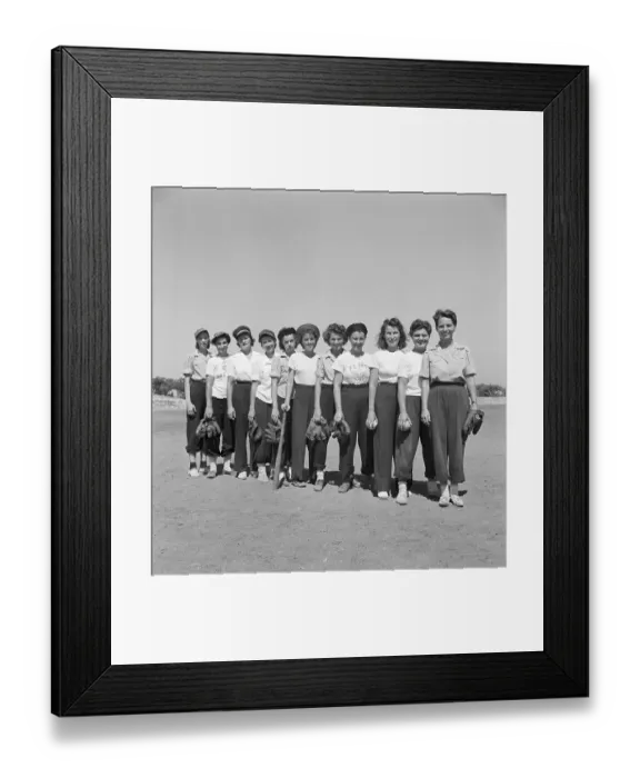 Framed Print : Army Nurses Softball Team Framed Print : Army Nurses Softball Team