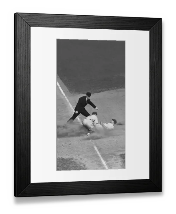 Framed Print : Dodgers and Giants in Baseball Action Framed Print : Dodgers and Giants in Baseball Action