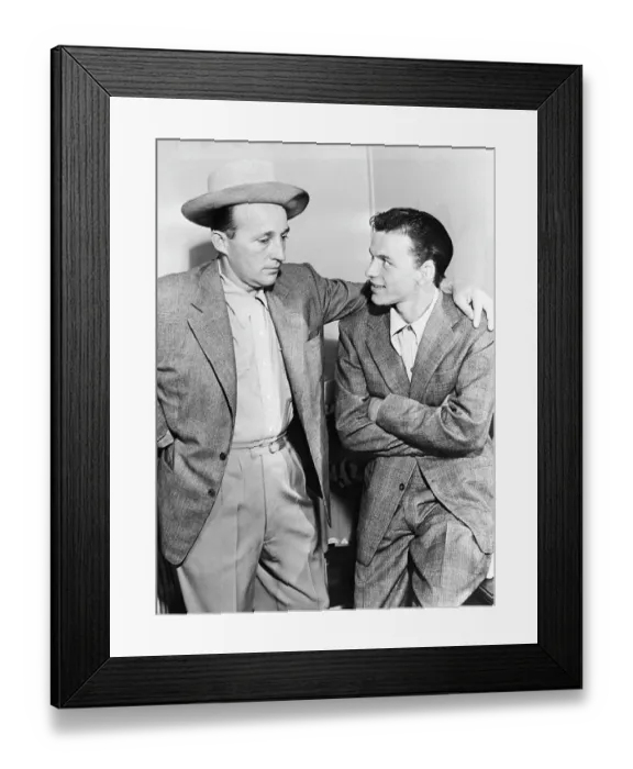 Framed Print : Bing Crosby with Arm Around Frank Sinatra Framed Print : Bing Crosby with Arm Around Frank Sinatra