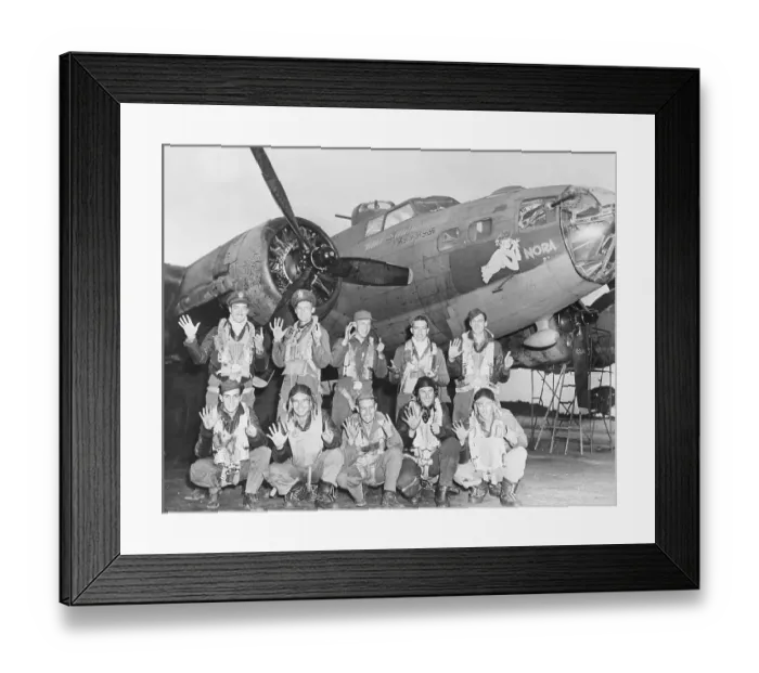Framed Print : Crew of the Flying Fortress Nora Framed Print : Crew of the Flying Fortress Nora