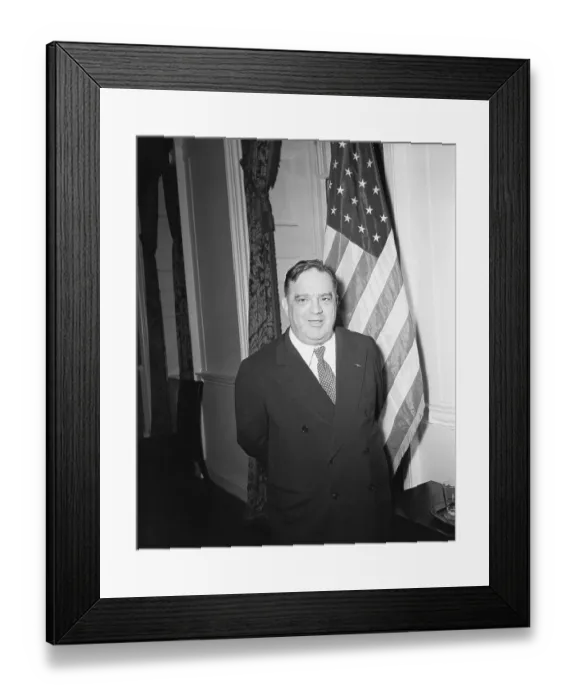 Framed Print : Laguardia Smiling At Italian Surrender