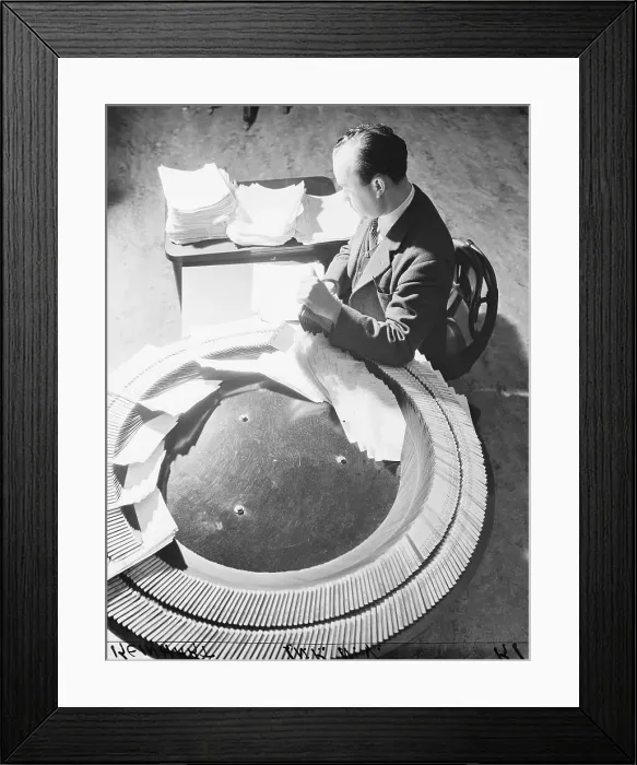 Framed Print : Man Operating High Speed Sorting Machine Framed Print : Man Operating High Speed Sorting Machine