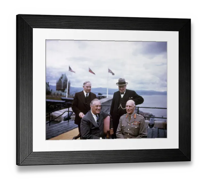 Framed Print : Allied Conference Of 1943 in Quebec