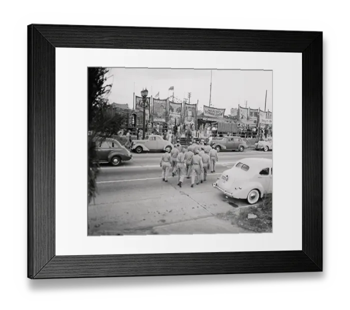 Framed Print : Show for Servicemen