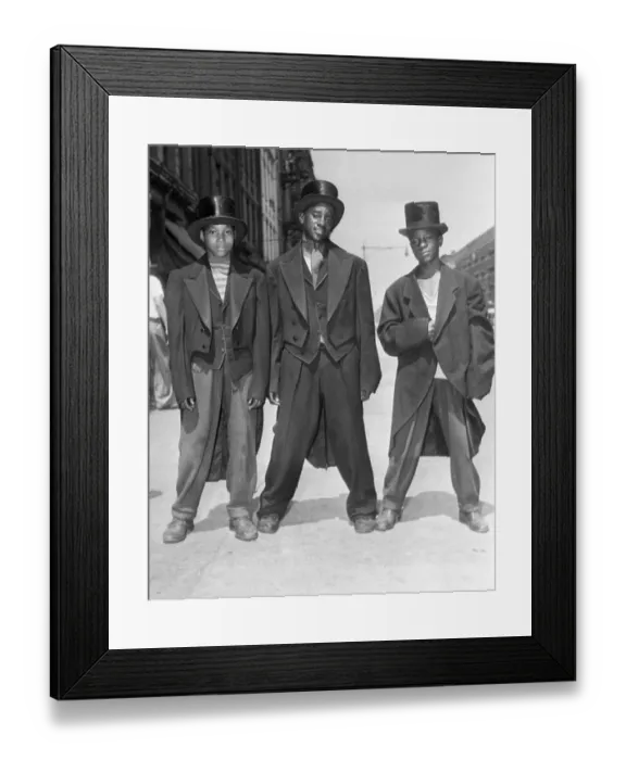 Framed Print : Boys Wearing Looted Formal Wear Framed Print : Boys Wearing Looted Formal Wear