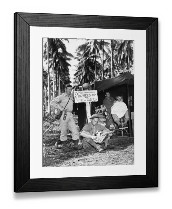 Framed Print : New Guinea Campaign Barber