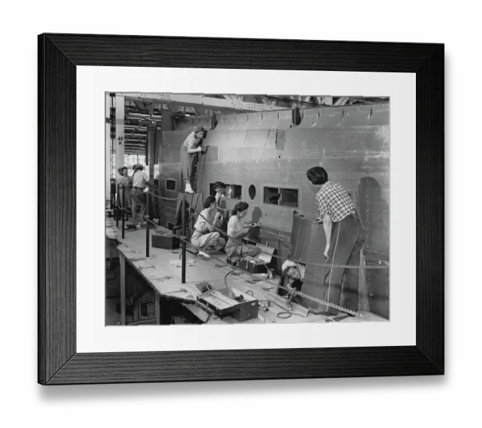 Framed Print : New Transport Plane Plant Framed Print : New Transport Plane Plant