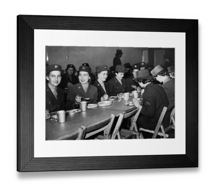 Framed Print : WACS Dine in England Framed Print : WACS Dine in England