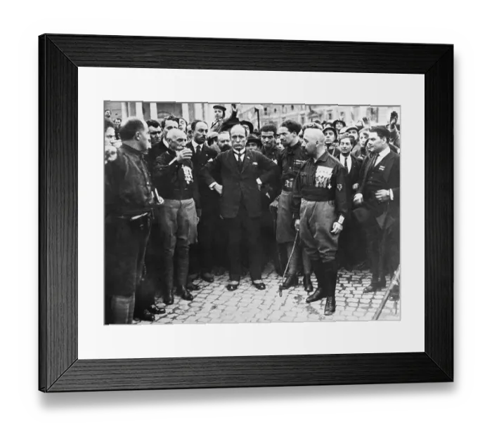 Framed Print : Benito Mussolini Ousted Framed Print : Benito Mussolini Ousted