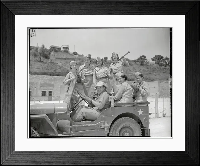 Framed Print : Women's Army Corps Soldiers After Softball Practice