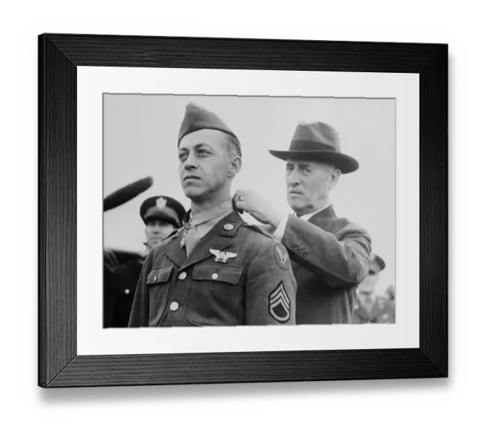 Framed Print : Maynard Smith Receiving Congressional Medal of Honor Framed Print : Maynard Smith Receiving Congressional Medal of Honor