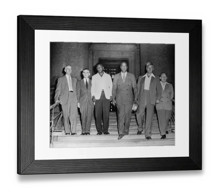 Framed Print : Top Members of the Communist Party Leaving Federal Court Framed Print : Top Members of the Communist Party Leaving Federal Court