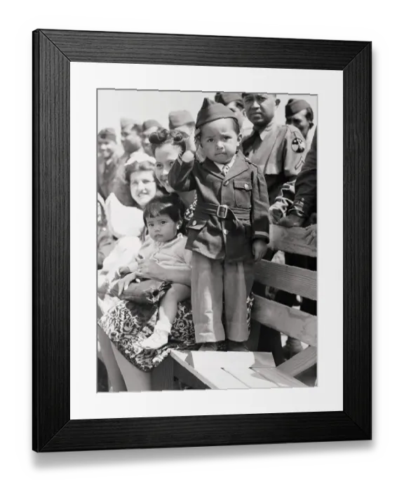 Framed Print : Filipino Child Giving Salute Framed Print : Filipino Child Giving Salute