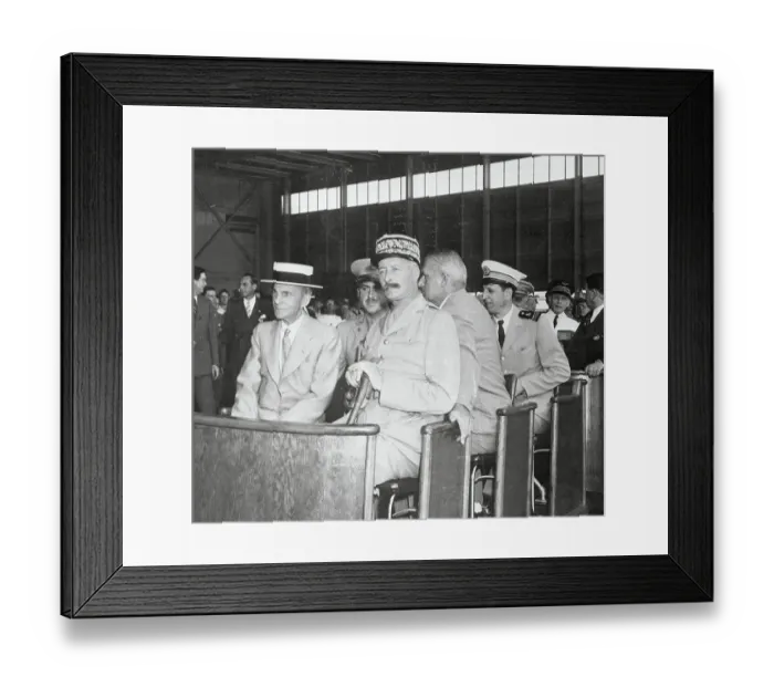 Framed Print : Henri Giraud Touring a Factory with Henry Ford Framed Print : Henri Giraud Touring a Factory with Henry Ford