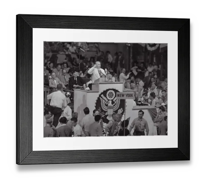Framed Print : Senator Alben W. Barkley at Podium During Convention Framed Print : Senator Alben W. Barkley at Podium During Convention