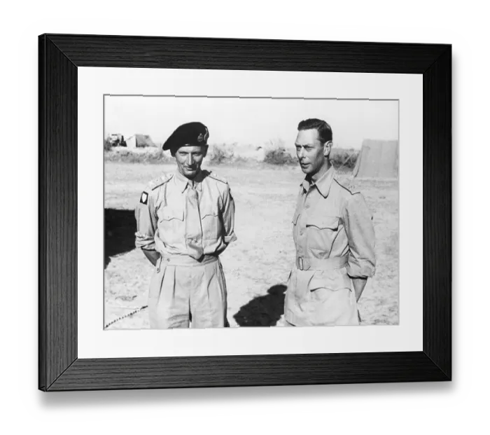 Framed Print : King George VI with General Montgomery Framed Print : King George VI with General Montgomery