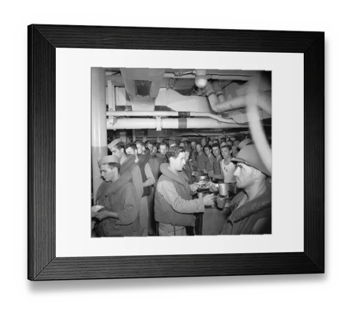 Framed Print : Troops Wearing Lifejackets Framed Print : Troops Wearing Lifejackets