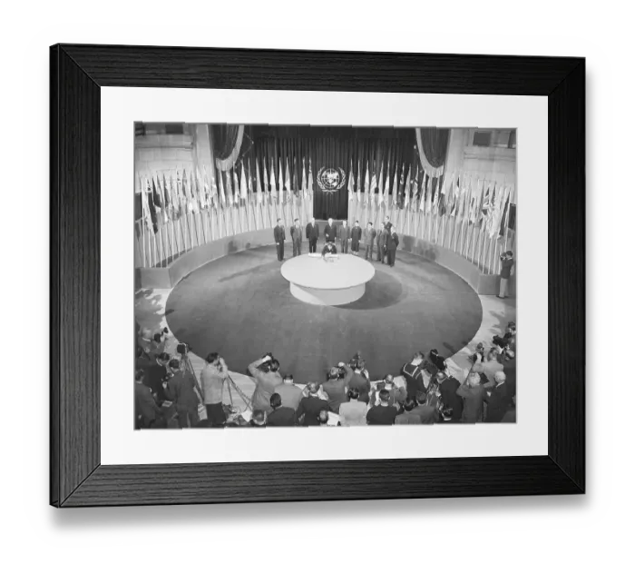 Framed Print : K. V. Wellington Koo Attending United Nations Meeting Framed Print : K. V. Wellington Koo Attending United Nations Meeting