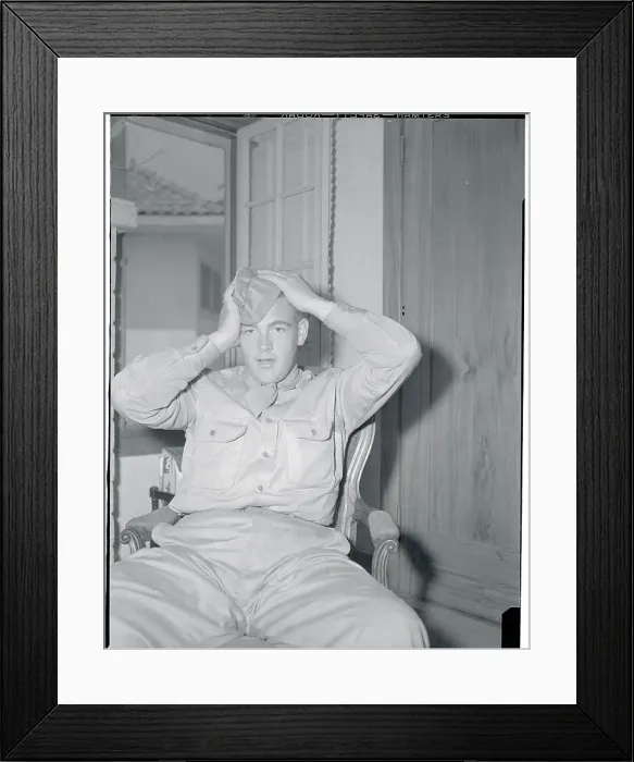Framed Print : Man Fixing His Hat Framed Print : Man Fixing His Hat