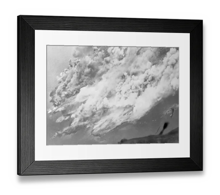 Framed Print : Aerial View of Bomb Blasts Framed Print : Aerial View of Bomb Blasts