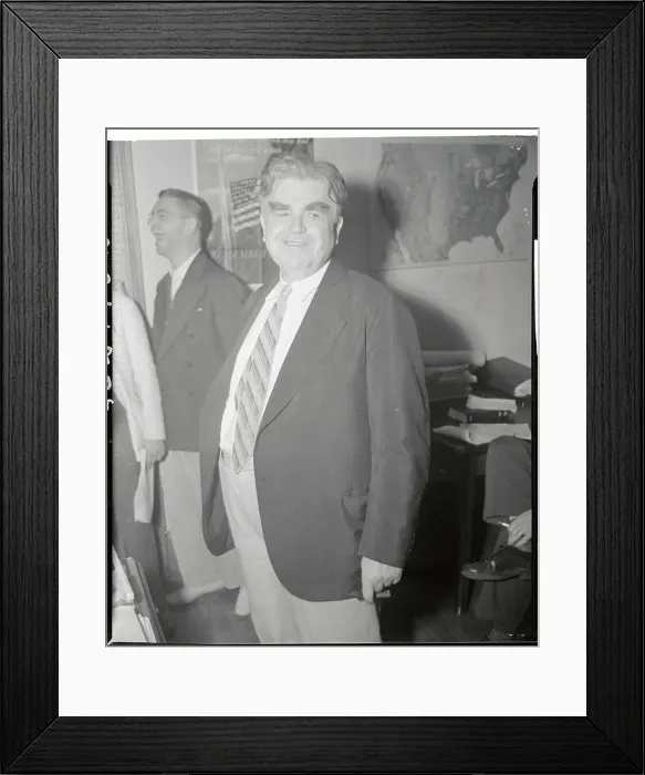 Framed Print : Portrait of John L. Lewis