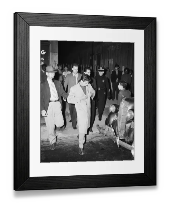 Framed Print : Police in Suits Arrest Kid in Zoot Suit Framed Print : Police in Suits Arrest Kid in Zoot Suit